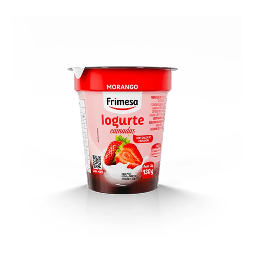 Iogurte 130g morango frimesa