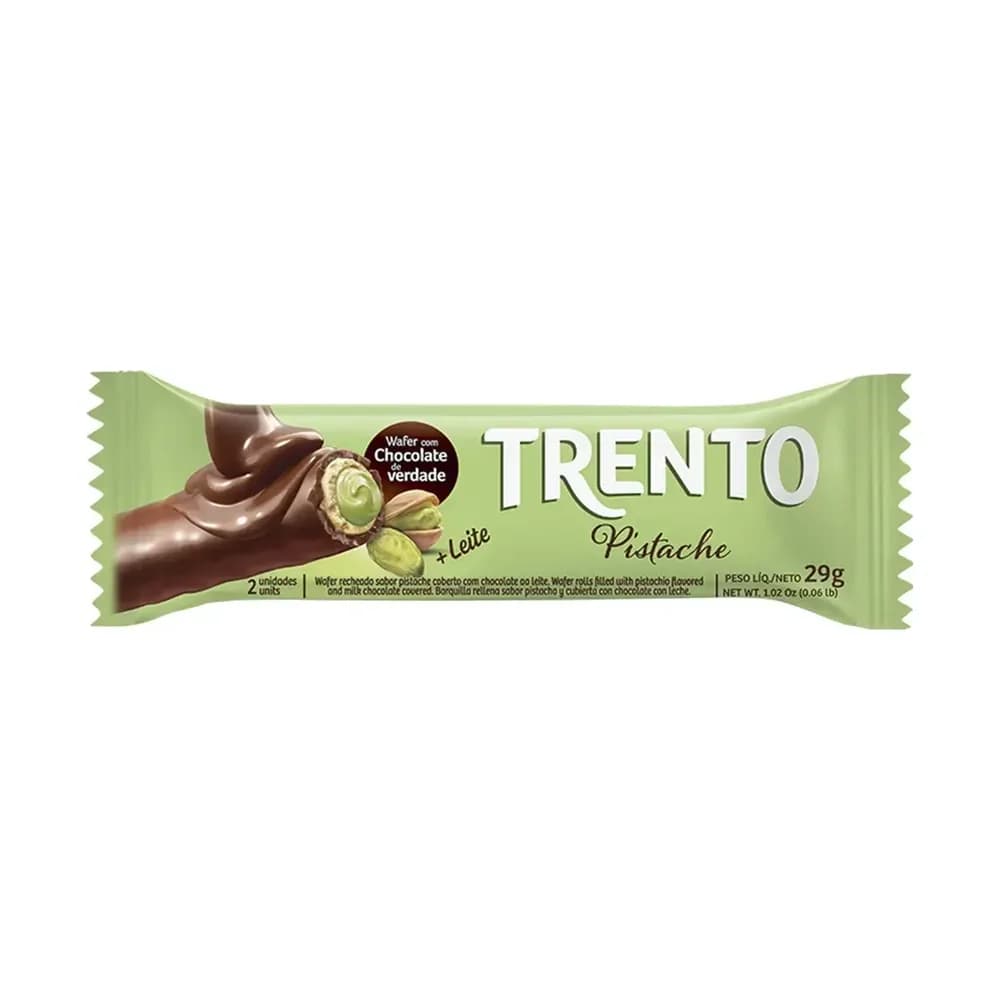 Wafer recheado pistache trento 29g