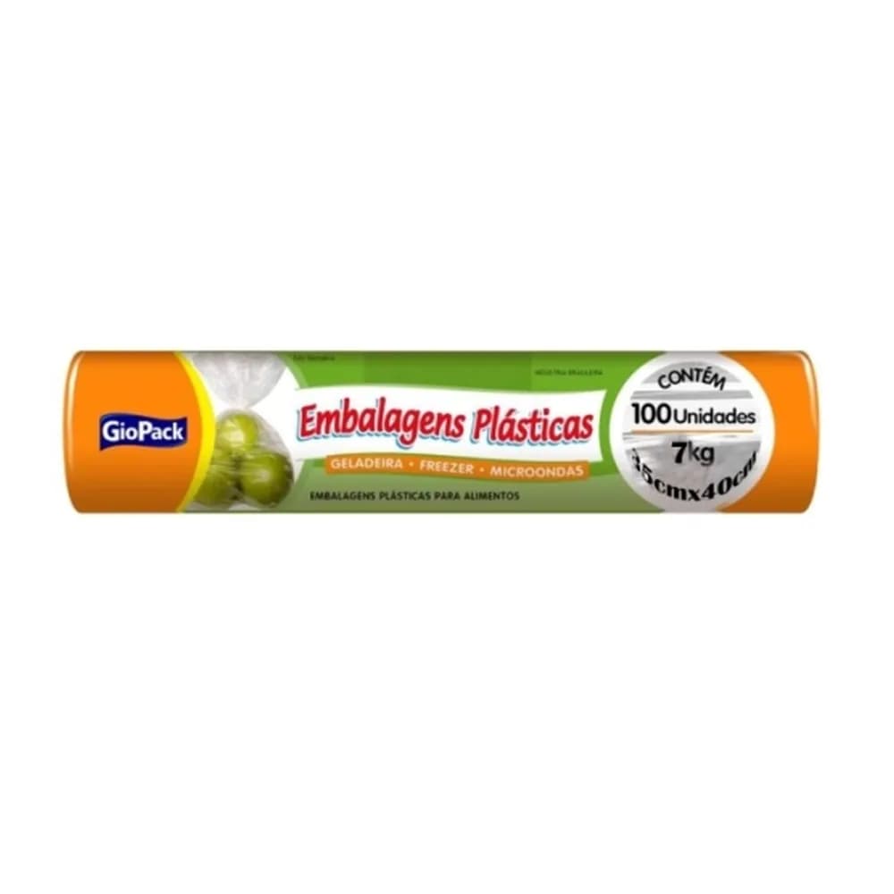 Saco para freezer giopack 7kg embalagem 50un