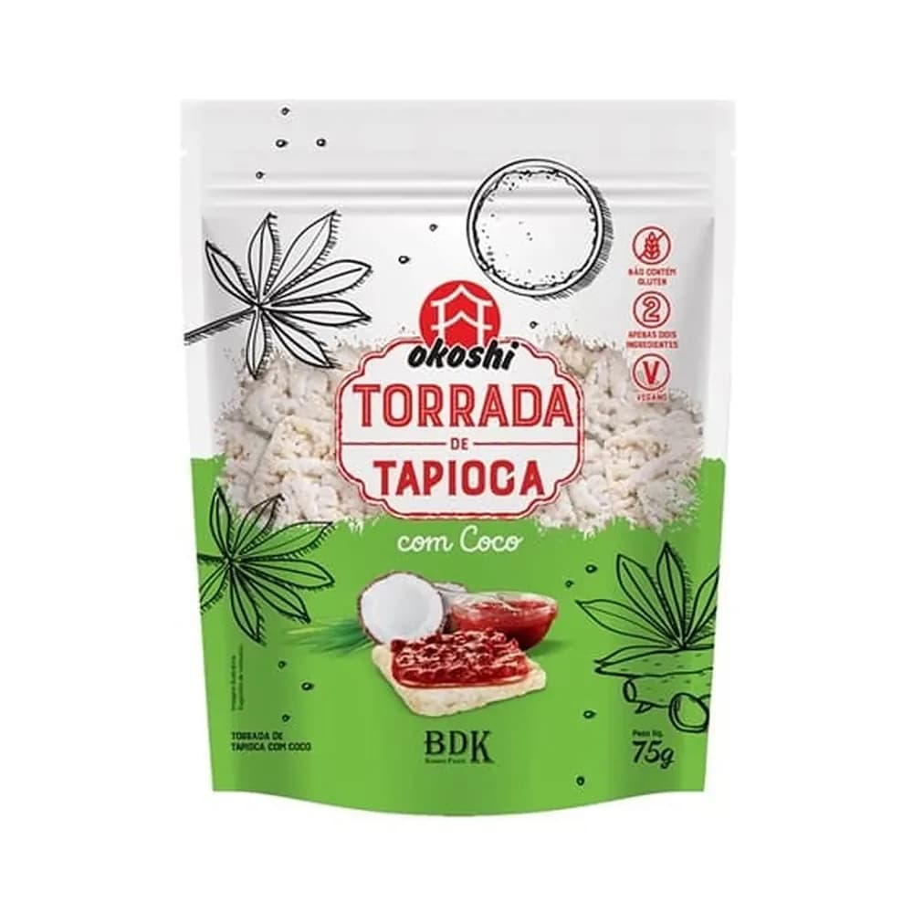 Torrada okoshi tapioca coco 75g