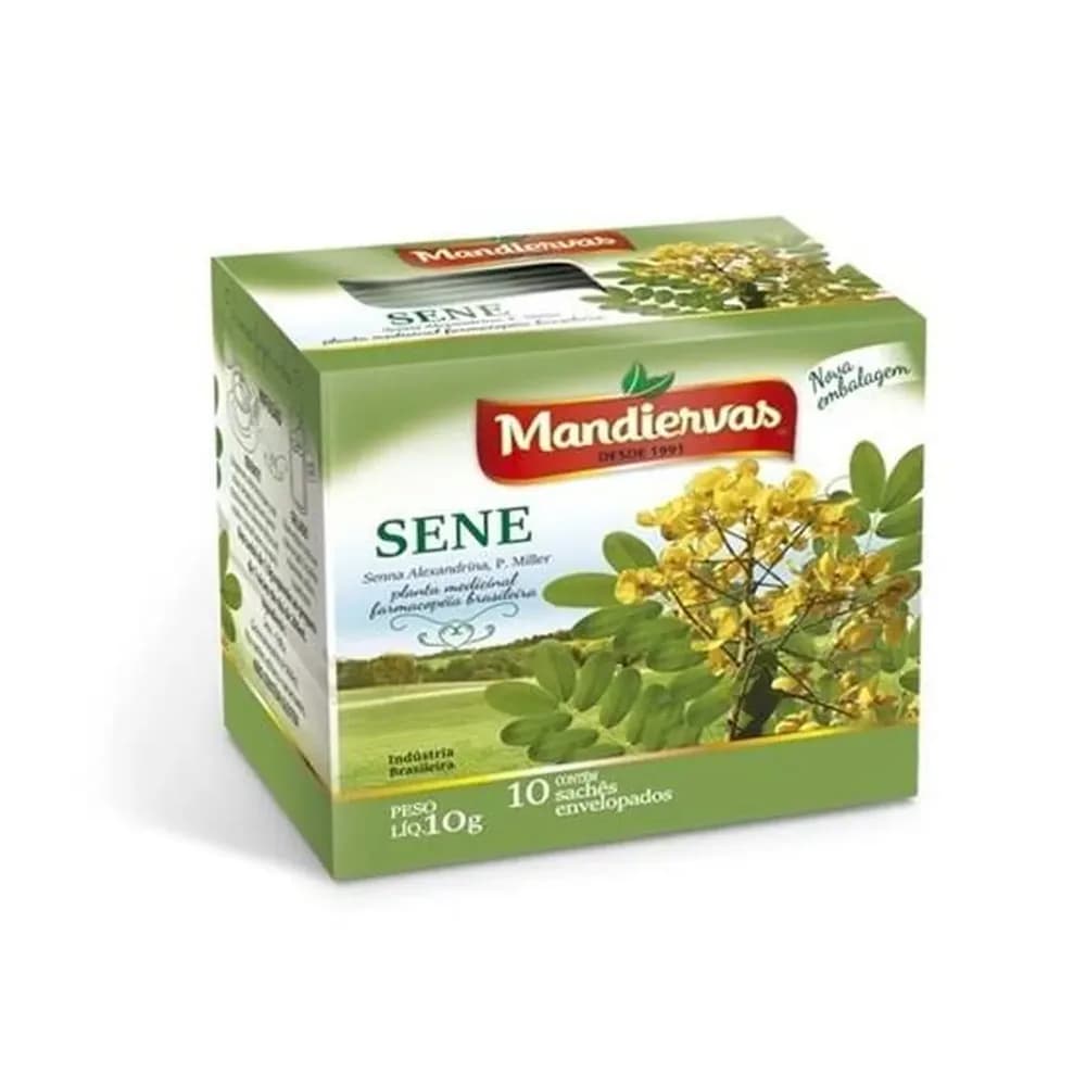 Cha de erva-doce mandiervas 10 saquinhos embalagem 10g
