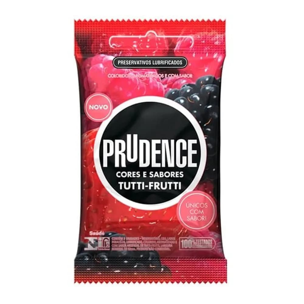 Preservativo prudence tutti frutti embalagem 3 un