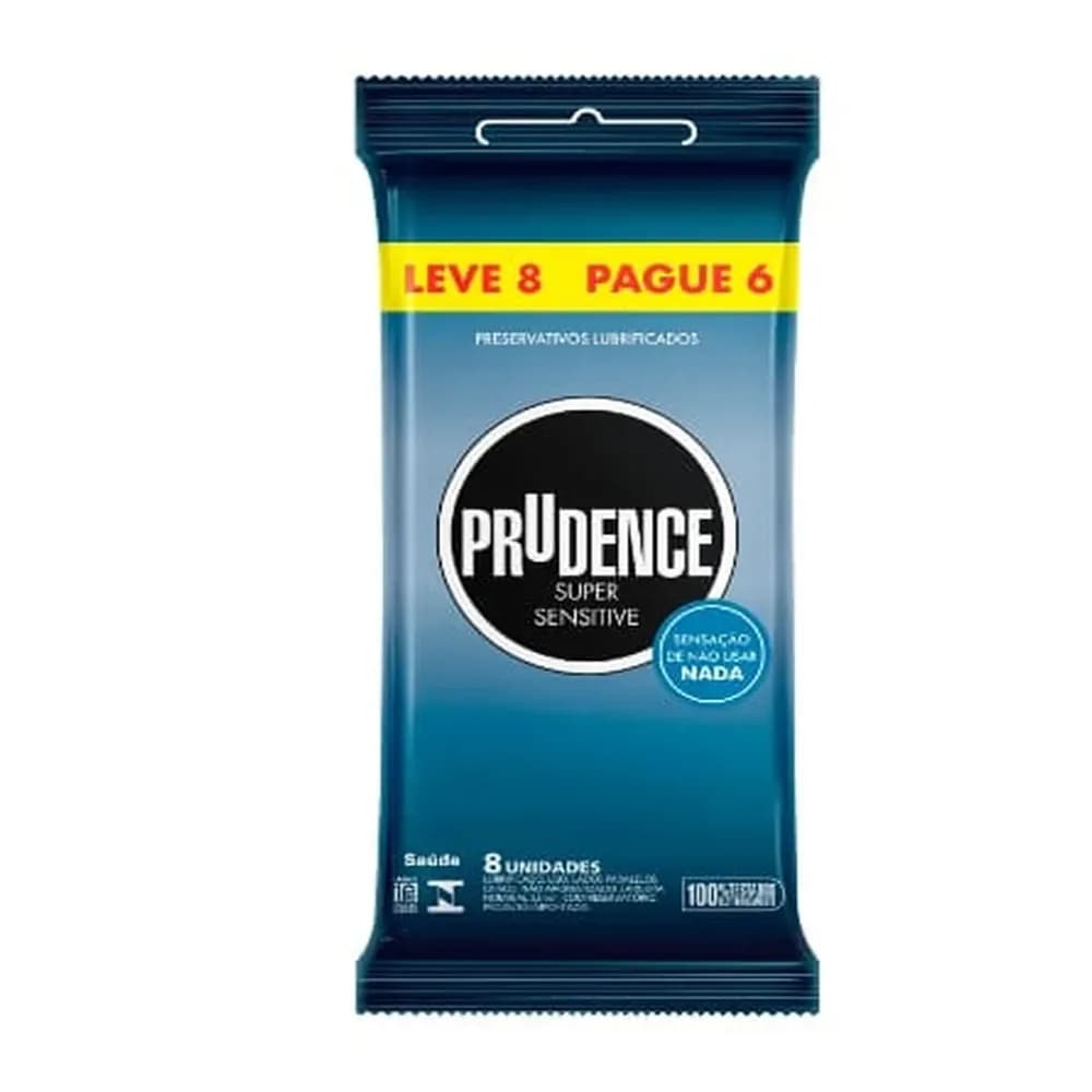 Preservativo prudence leve 8 pague 6 super sensitive especial