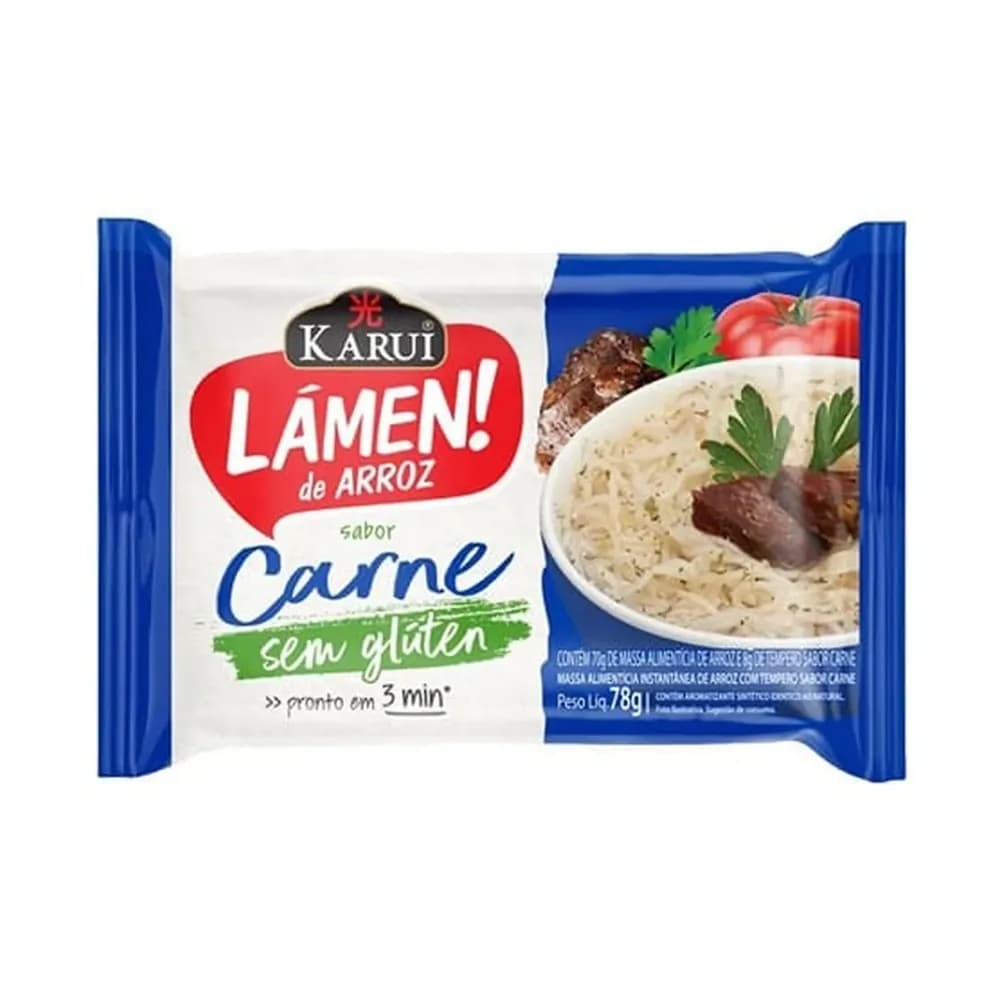 Macarrao de carne lamen arroz karui 78g