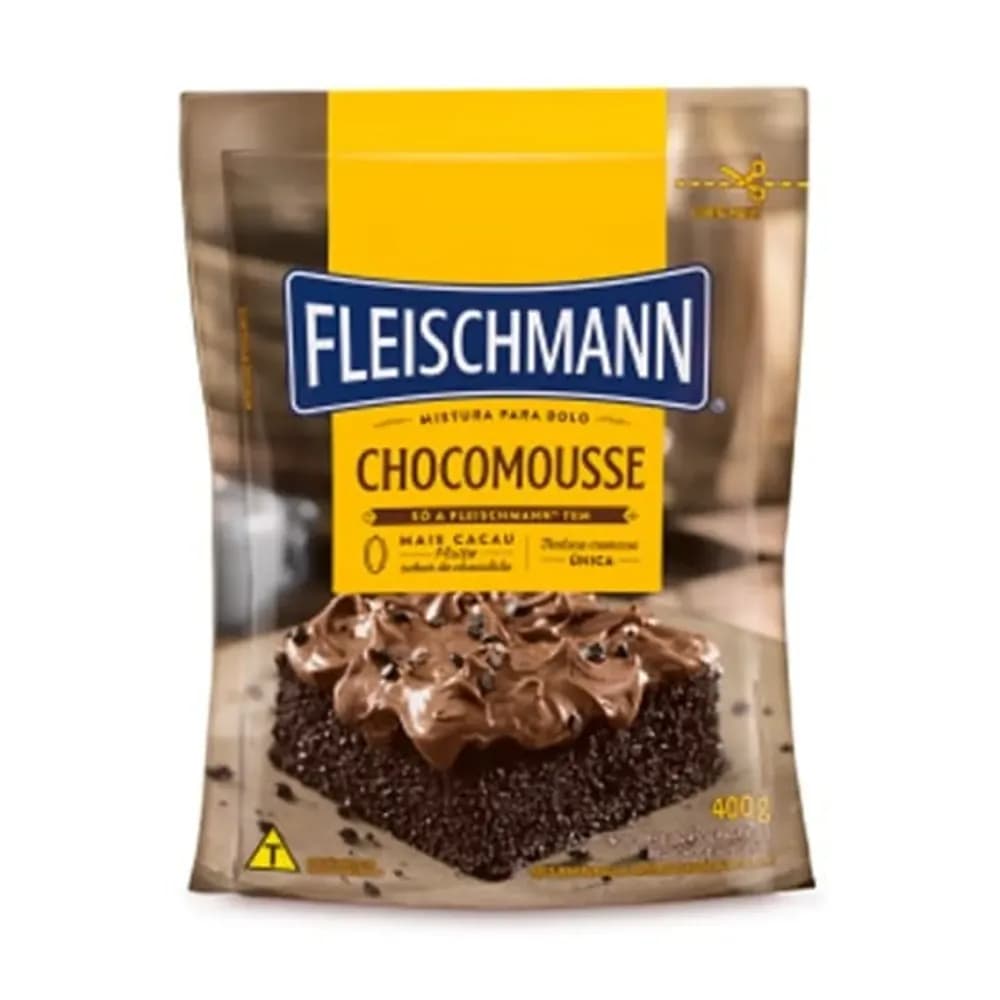 Mistura para bolo sabor chocomousse fleischmann 400g