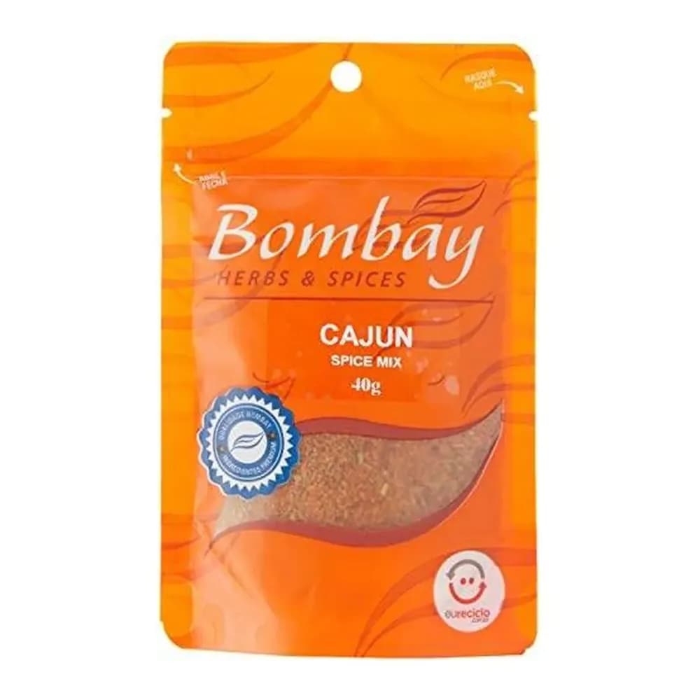 Especiarias bombay cajun spice mix sache 40g