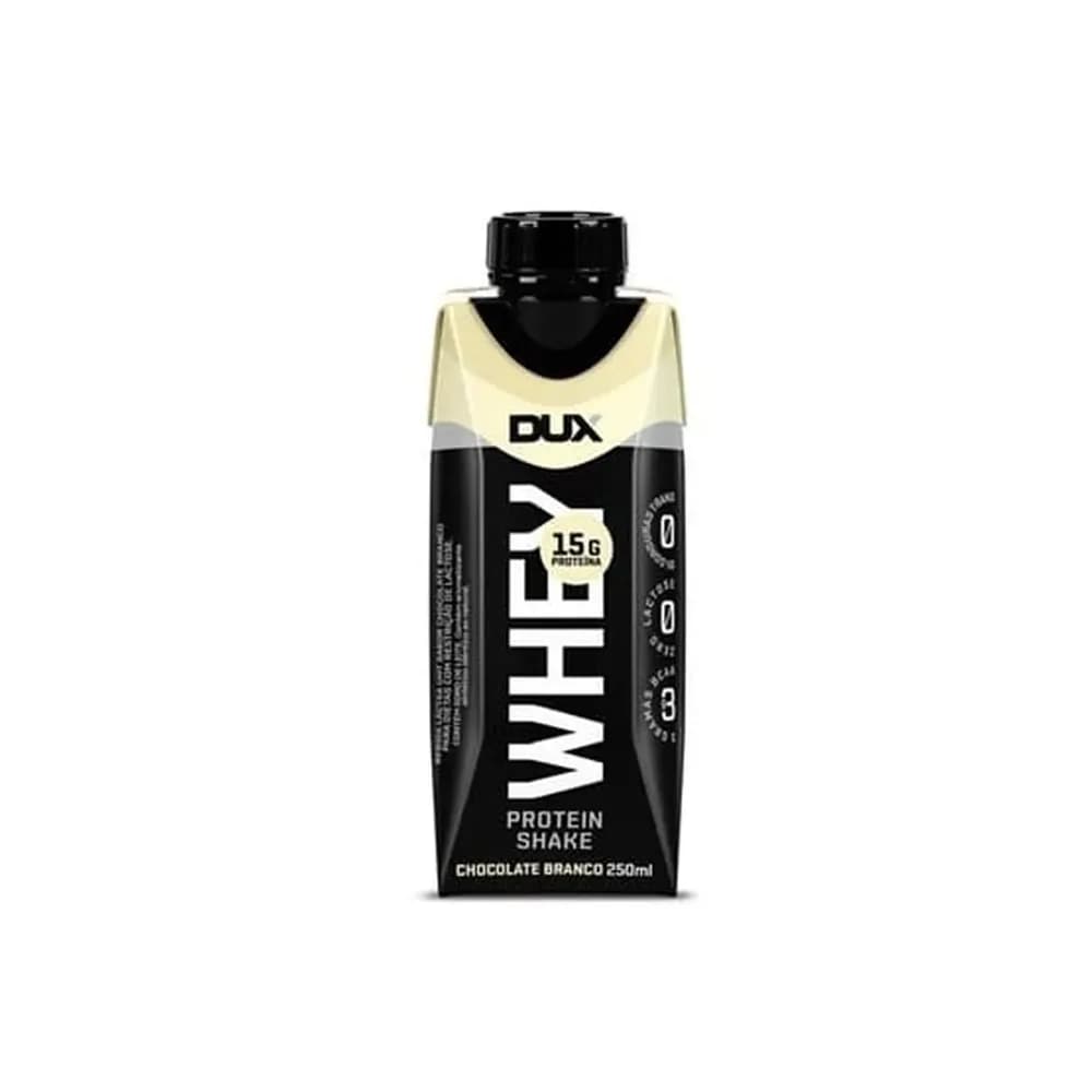 Whey protein shake chocolate branco v2 dux nutrition 250ml