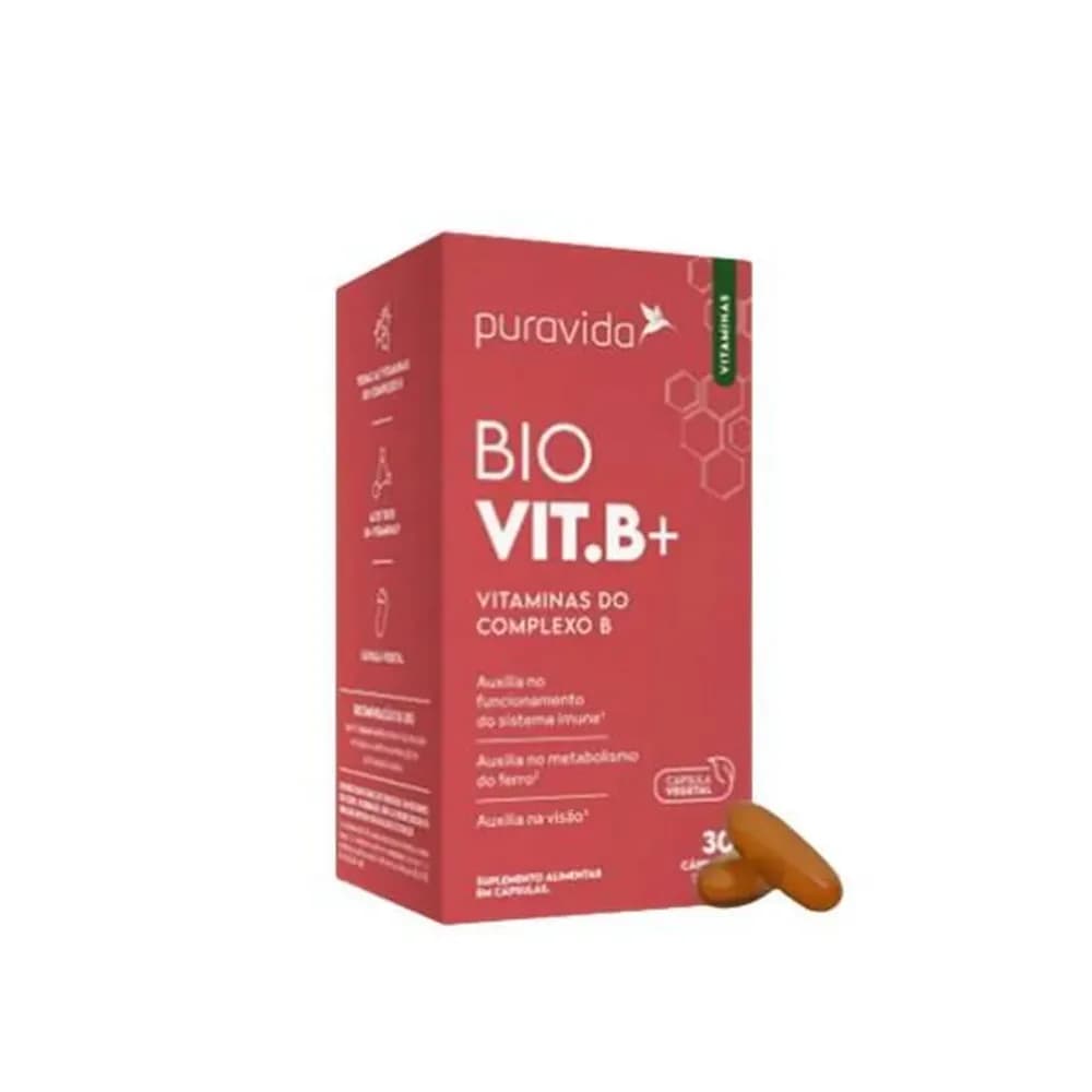 Bio vit b vitaminas do complexo b puravida 30 capsulas