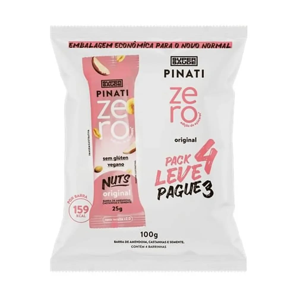 Barra nuts original leve 4 pague 3 pinati 100g