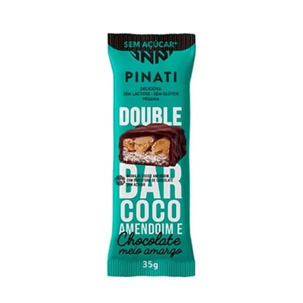 Barra nuts coco com amendoim e chocolate pinati 35g