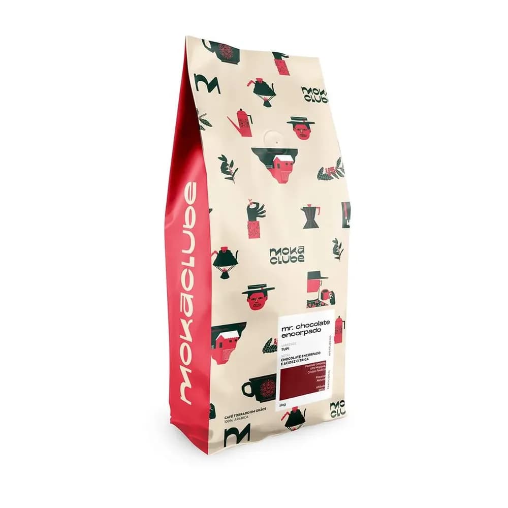 Cafe em po sabor chocolate moka clube 250g