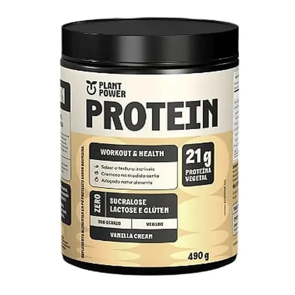 Proteina vegana sabor baunilha plant power 490 g