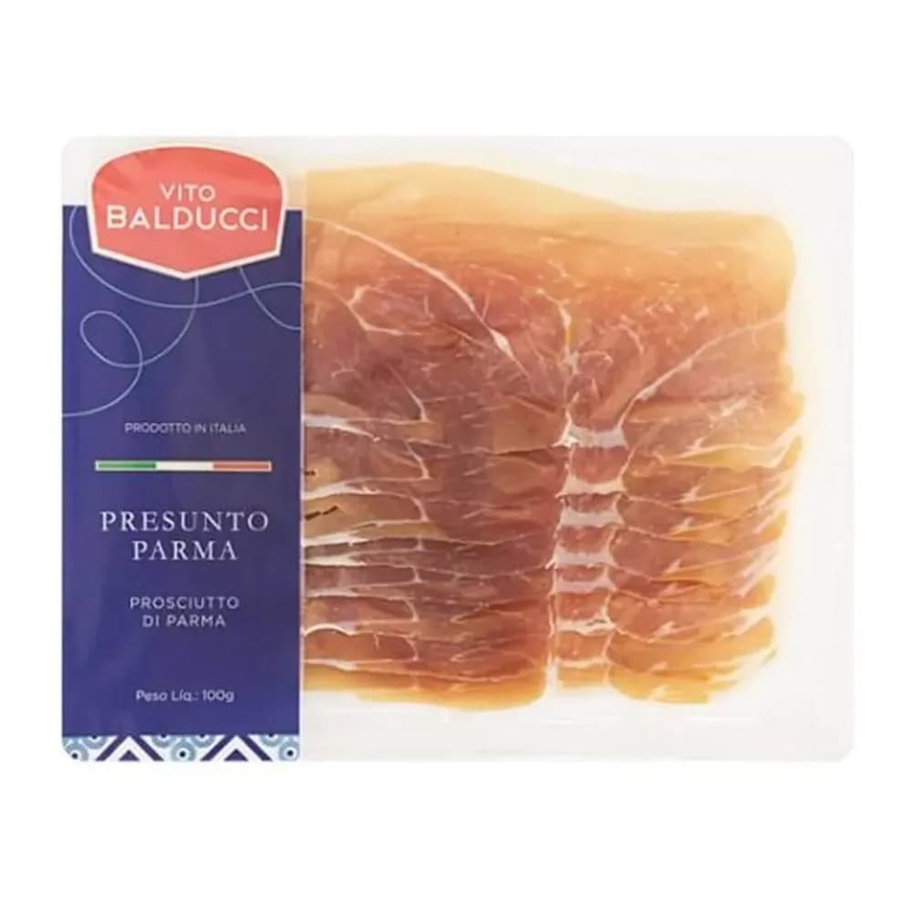 Presunto italiano tipo parma fatiado vito balducci 100g