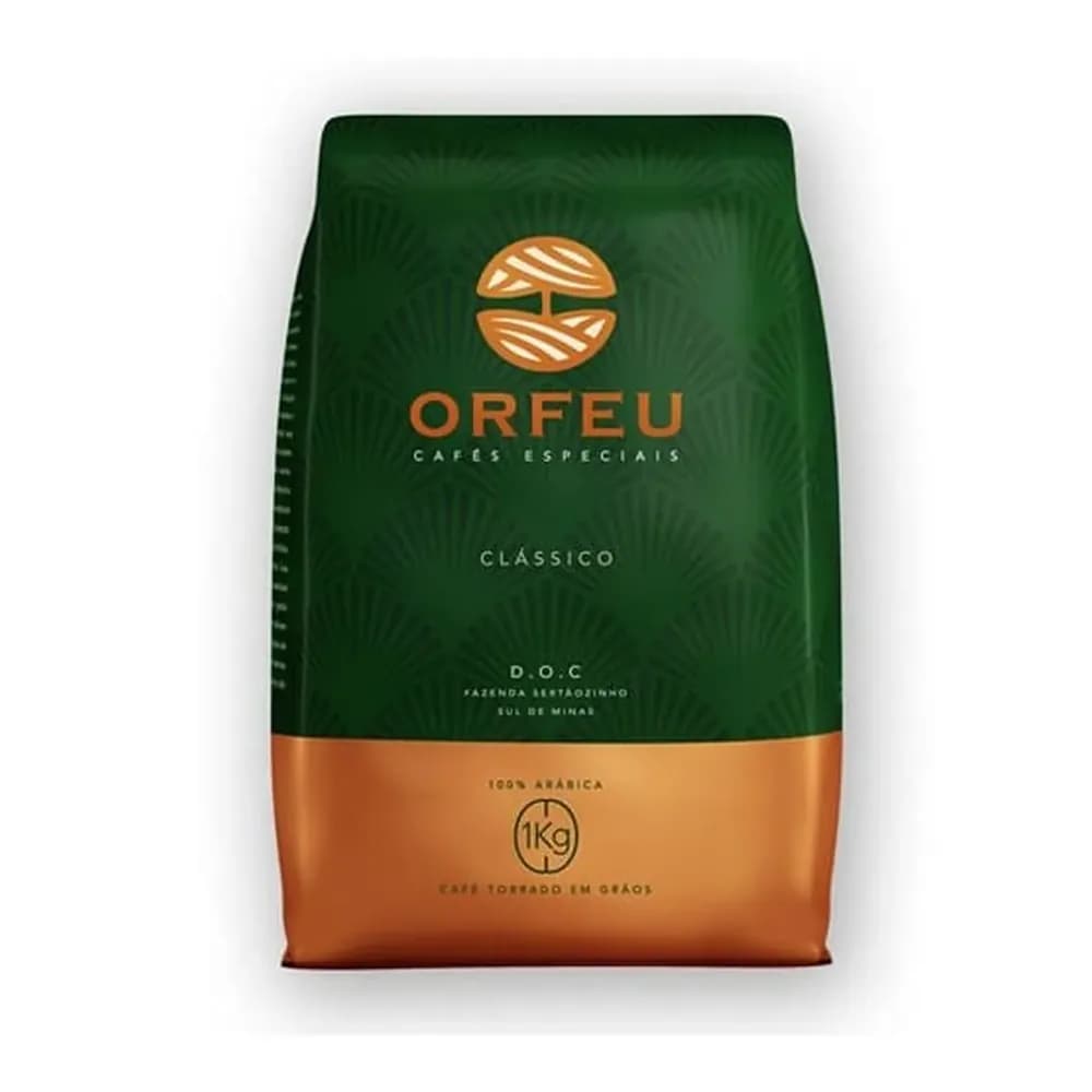 Cafe em graos orfeu classico pacote 1kg
