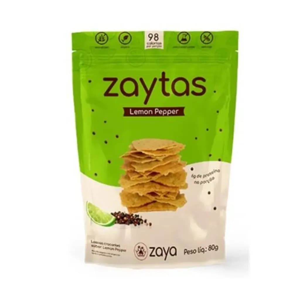 Lascas crocantes lemon pepper zaytas zaya 80g