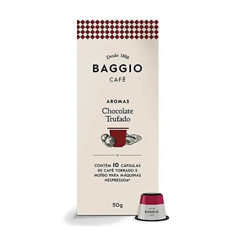 Cafe em capsula baggio aromas caps chocolate trufado 10un