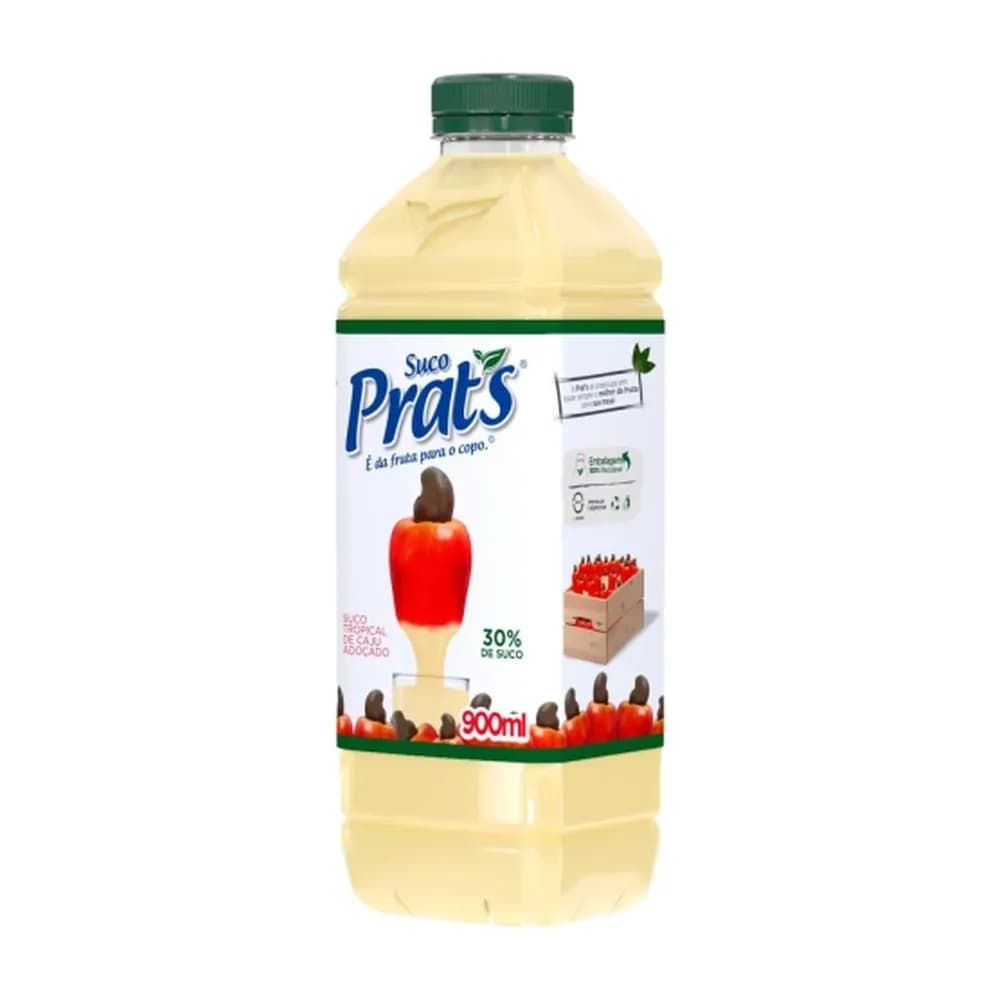 Suco caju garrafa 900ml prats