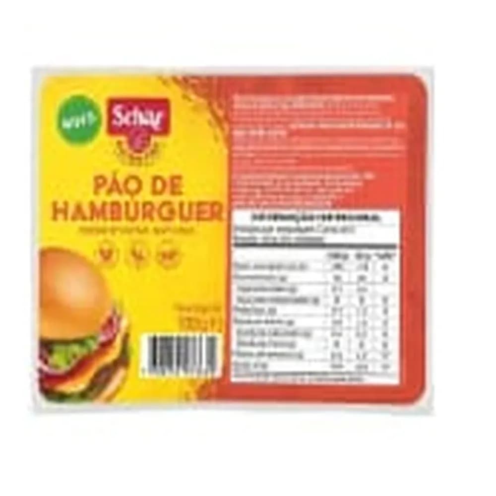 Pao de hamburguer sem gluten schar 120g