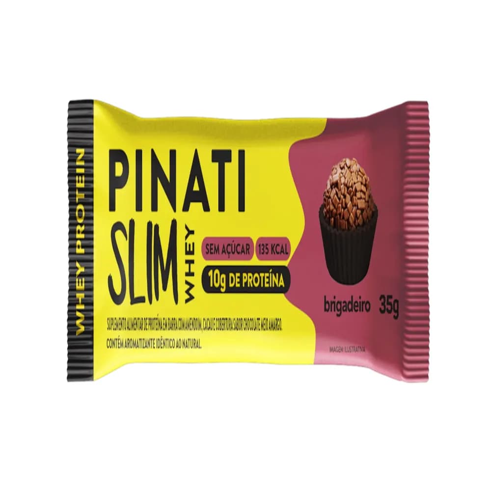 Barra de proteina brigadeiro slim whey pinati 35g