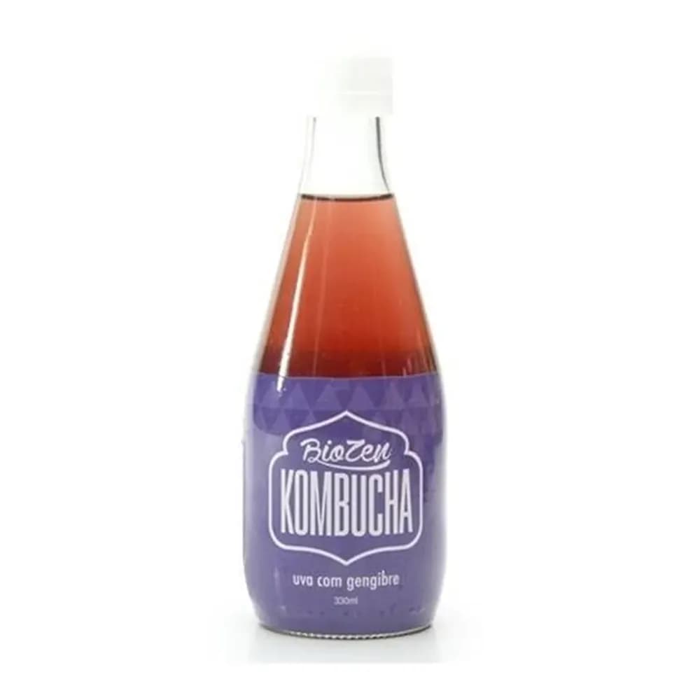 Kombucha biozen uva gengibre embalagem 300ml