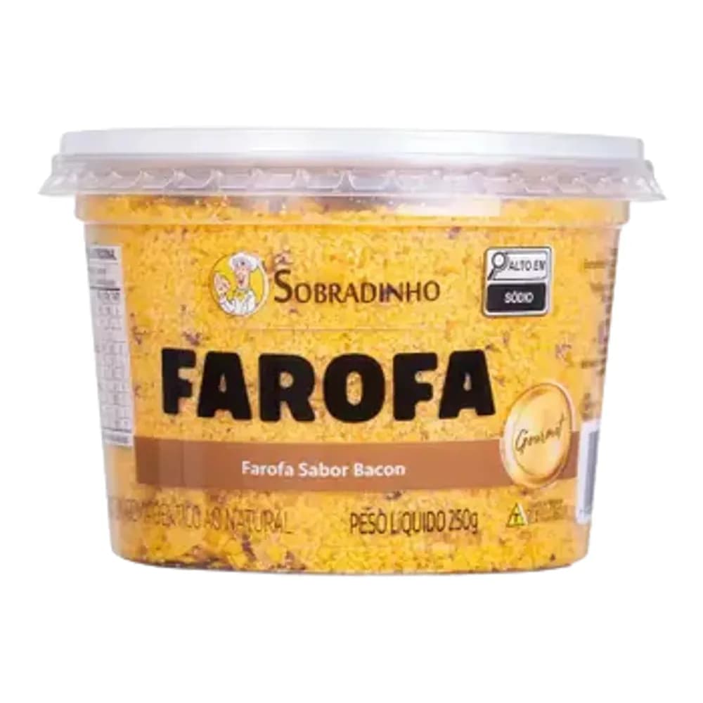 Farofa gourmet sabor bacon sobradinho 250gr