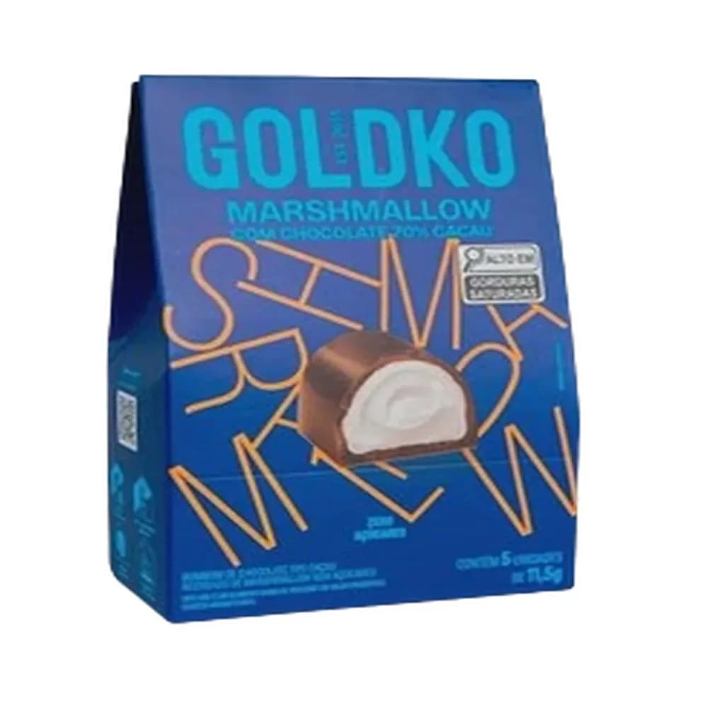 Ovo de chocolate ao leite recheado com marshmallow goldko 300g