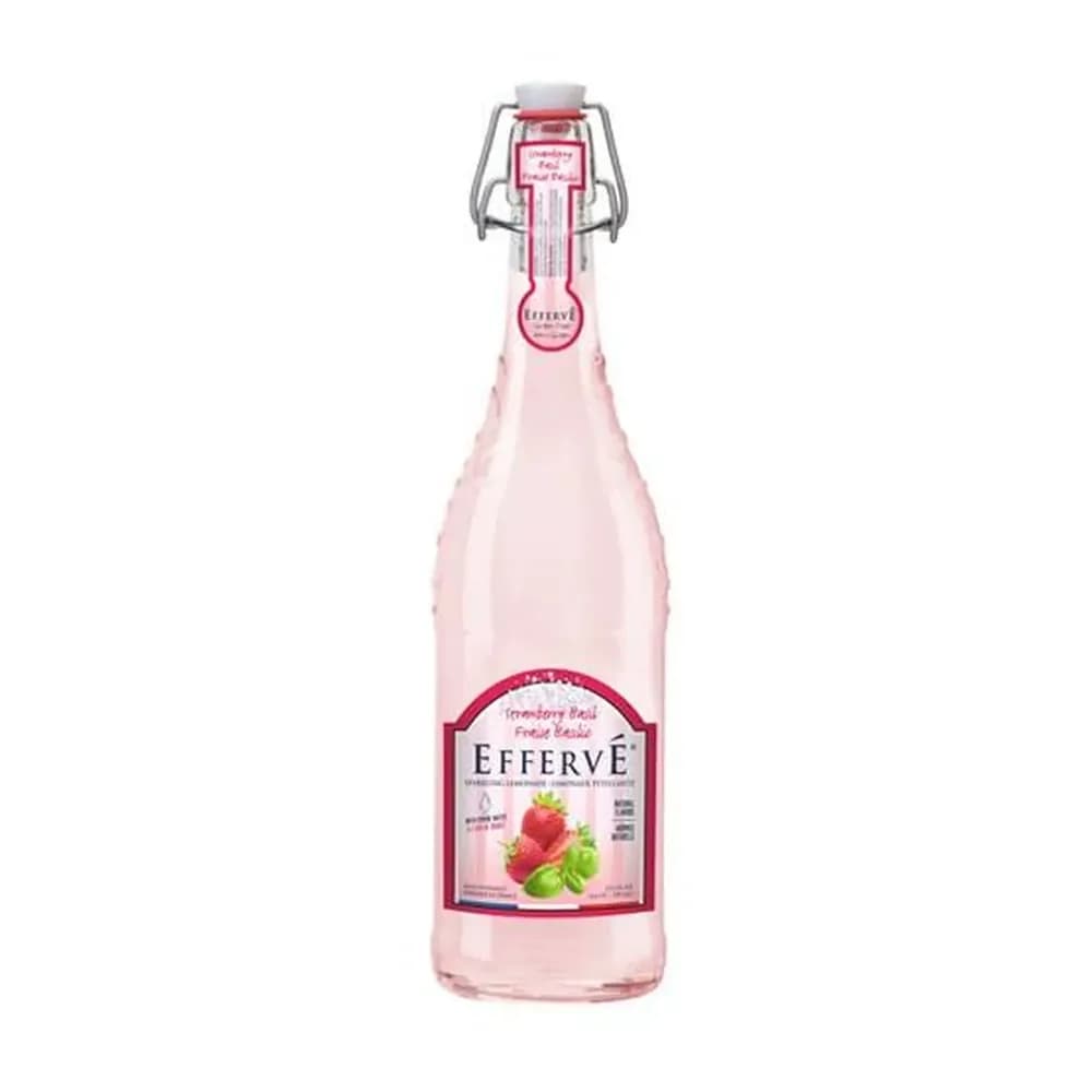 Agua saborizada effervé morango / manjericão 750ml