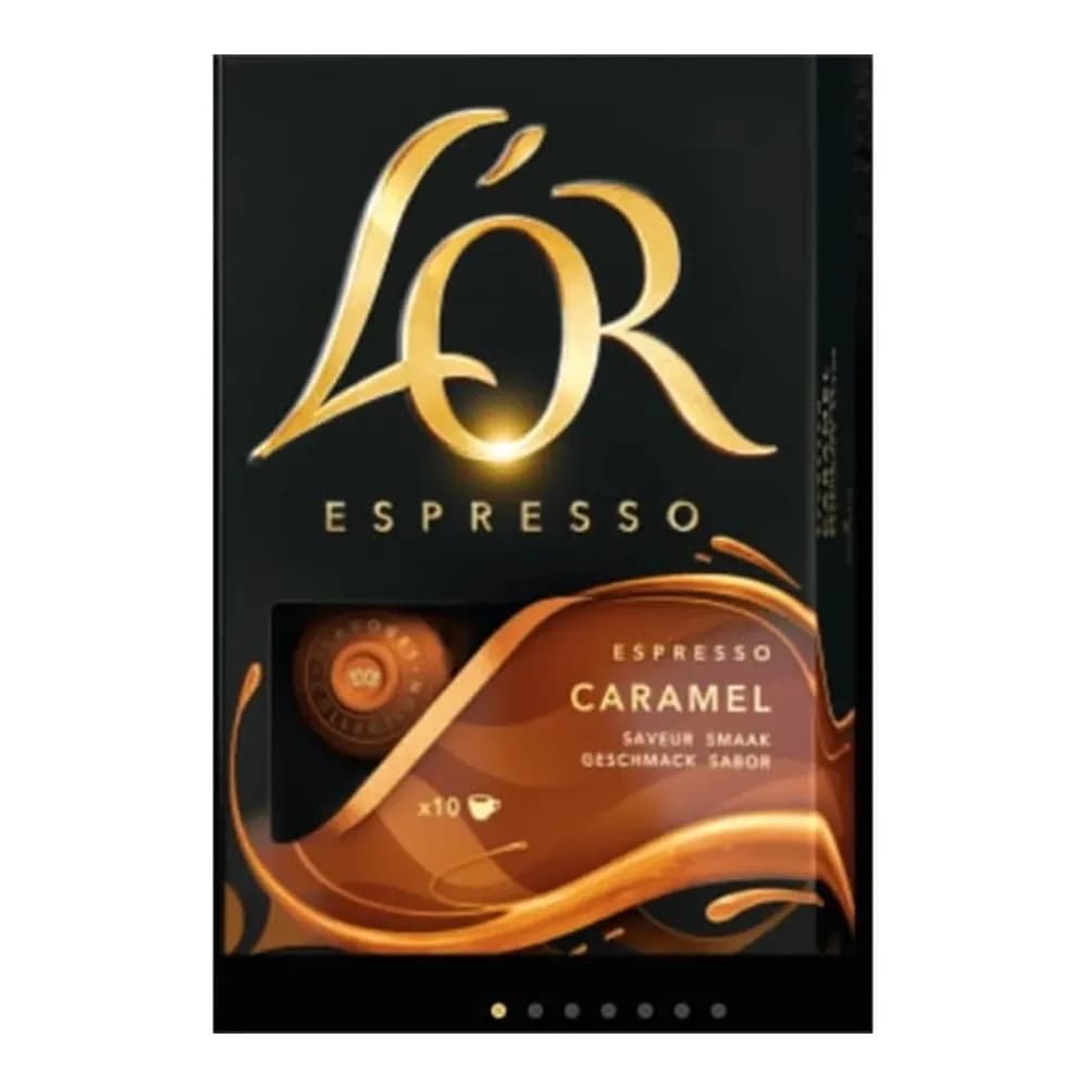 Capsulas de cafe sabor caramelo lor espresso 10un