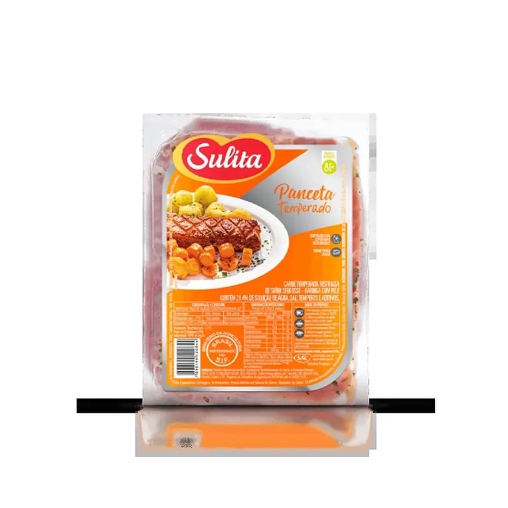 Panceta suína temperada gourmet kg sulita