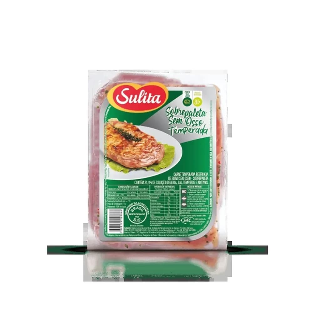 Filé sobrepaleta suína s/osso temperada gourmet kg sulita