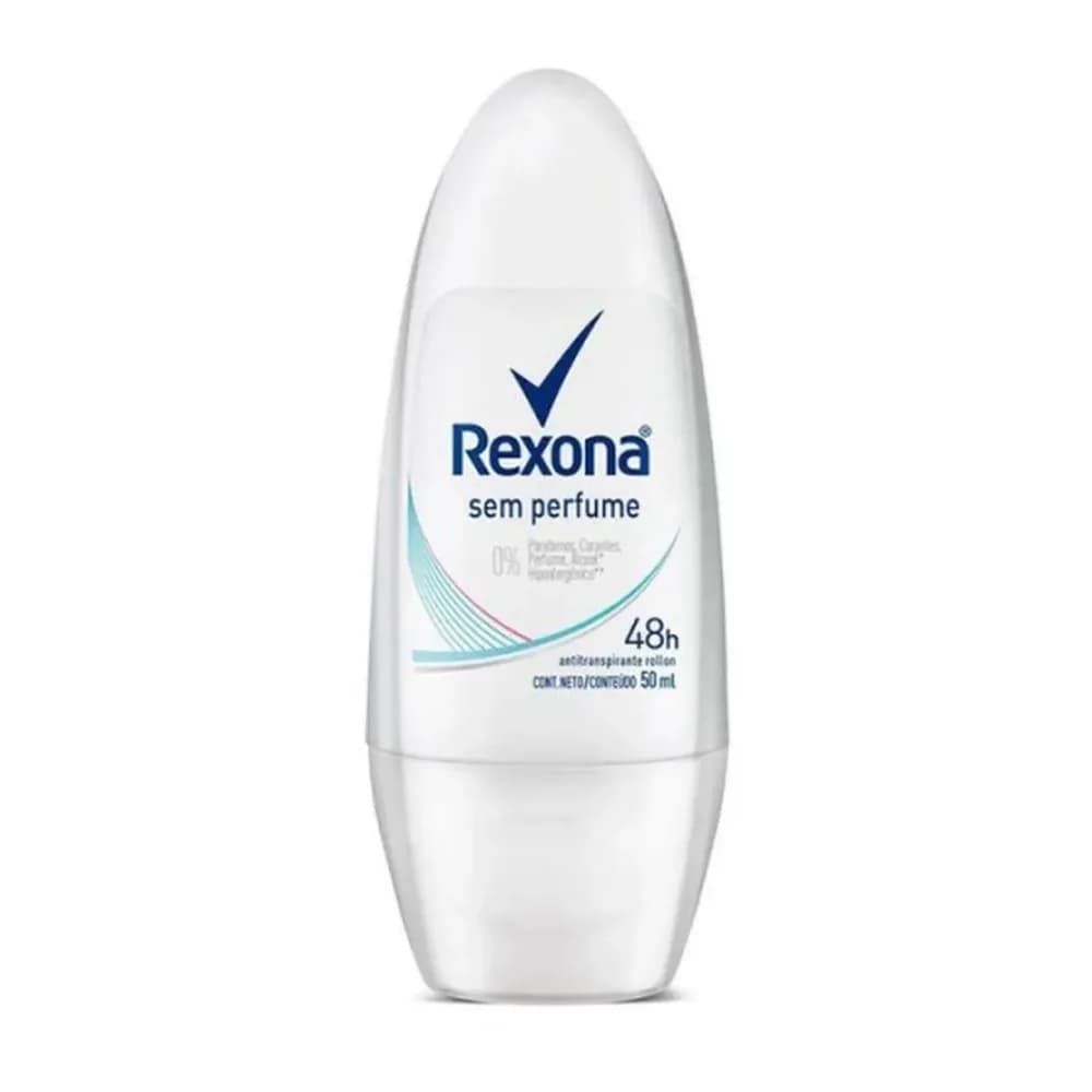 Desodorante roll on masculino sem perfume rexona 50ml