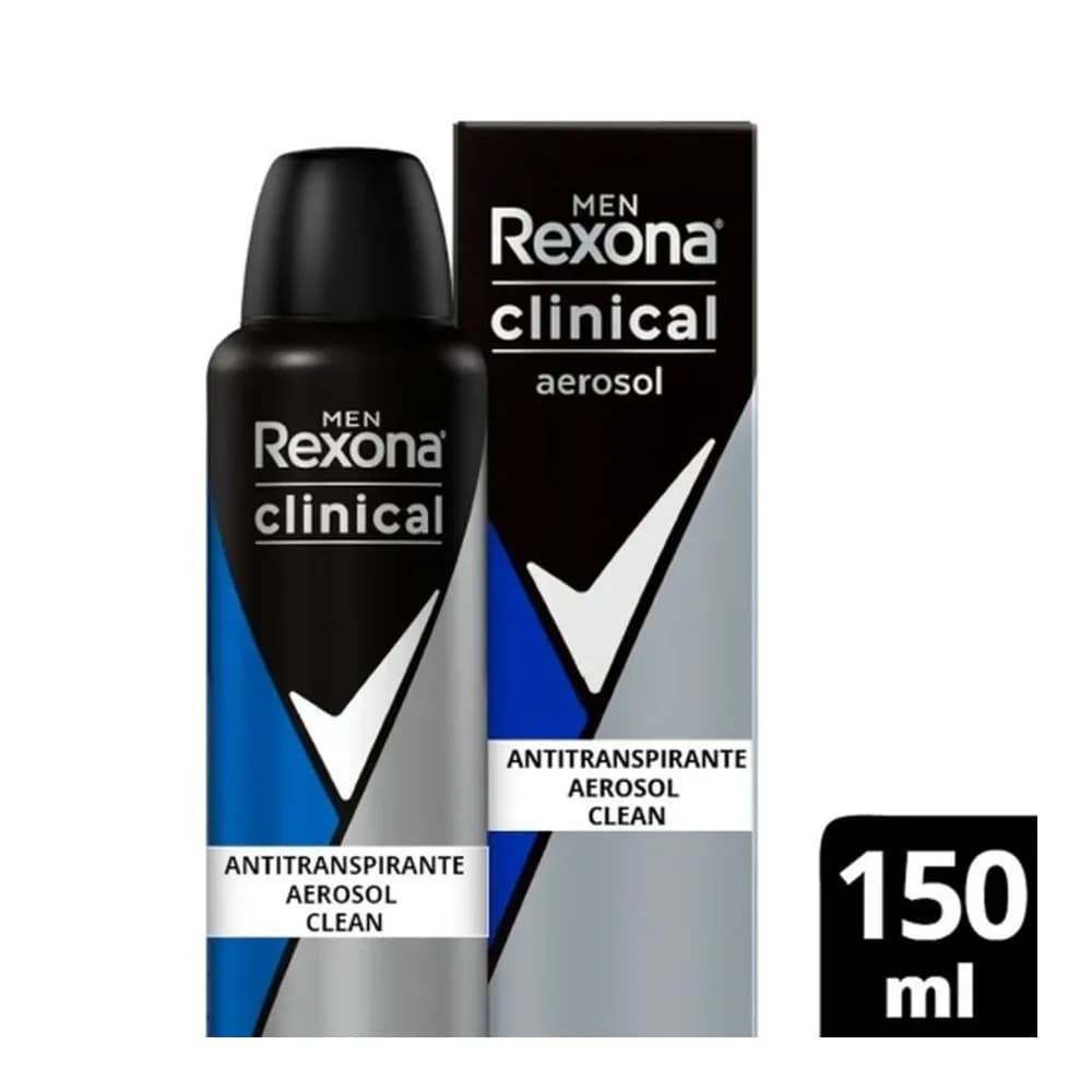 Antitranspirante aerosol clinical clean rexona 150ml