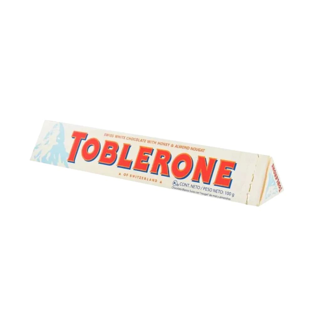 Chocolate toblerone branco barra 100g