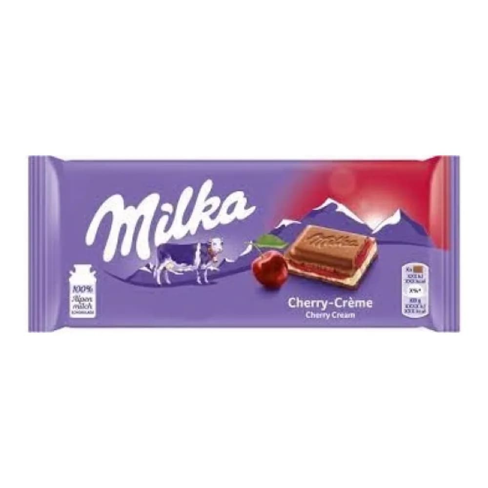 Chocolate cereja milka 100g