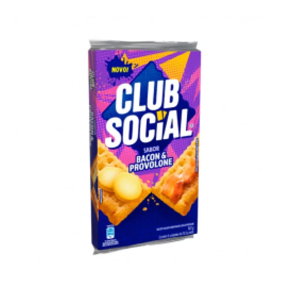 Biscoito bacon e provolone club social 141g