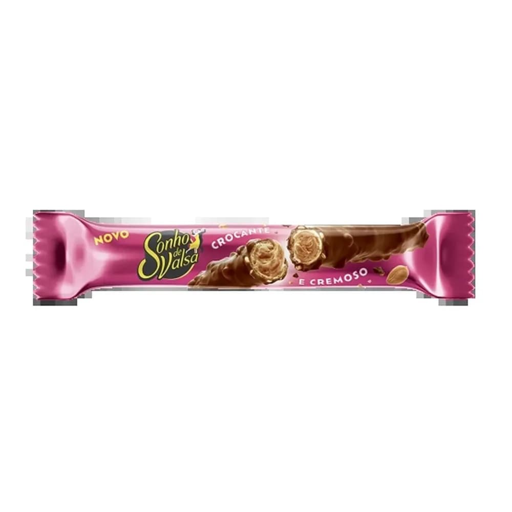 Rolinho de wafer recheado sonho valsa mondelez 25g