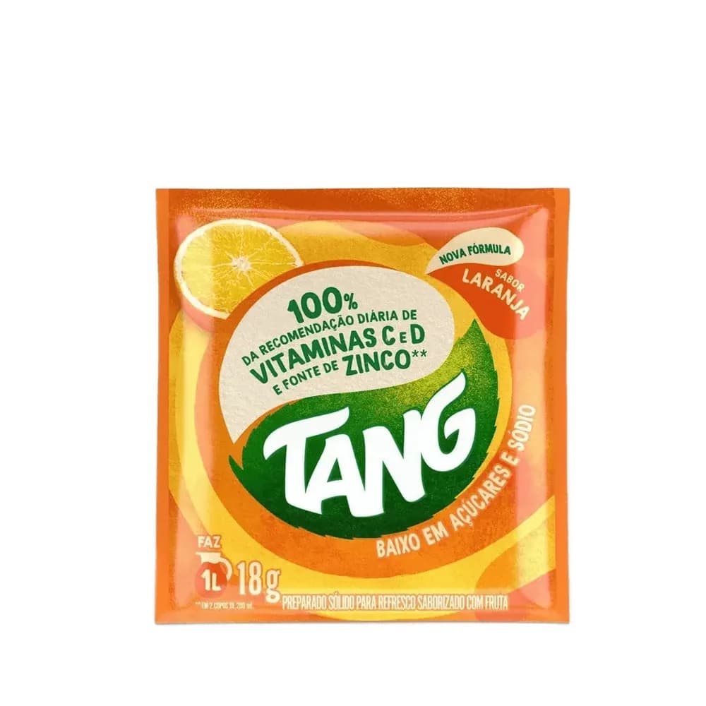 Refresco em po sabor laranja tang 18g