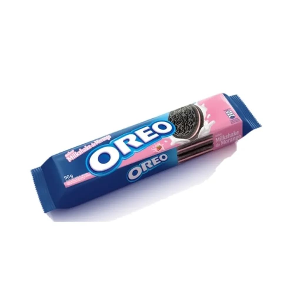 Biscoito recheado milkshake de morango oreo 90g