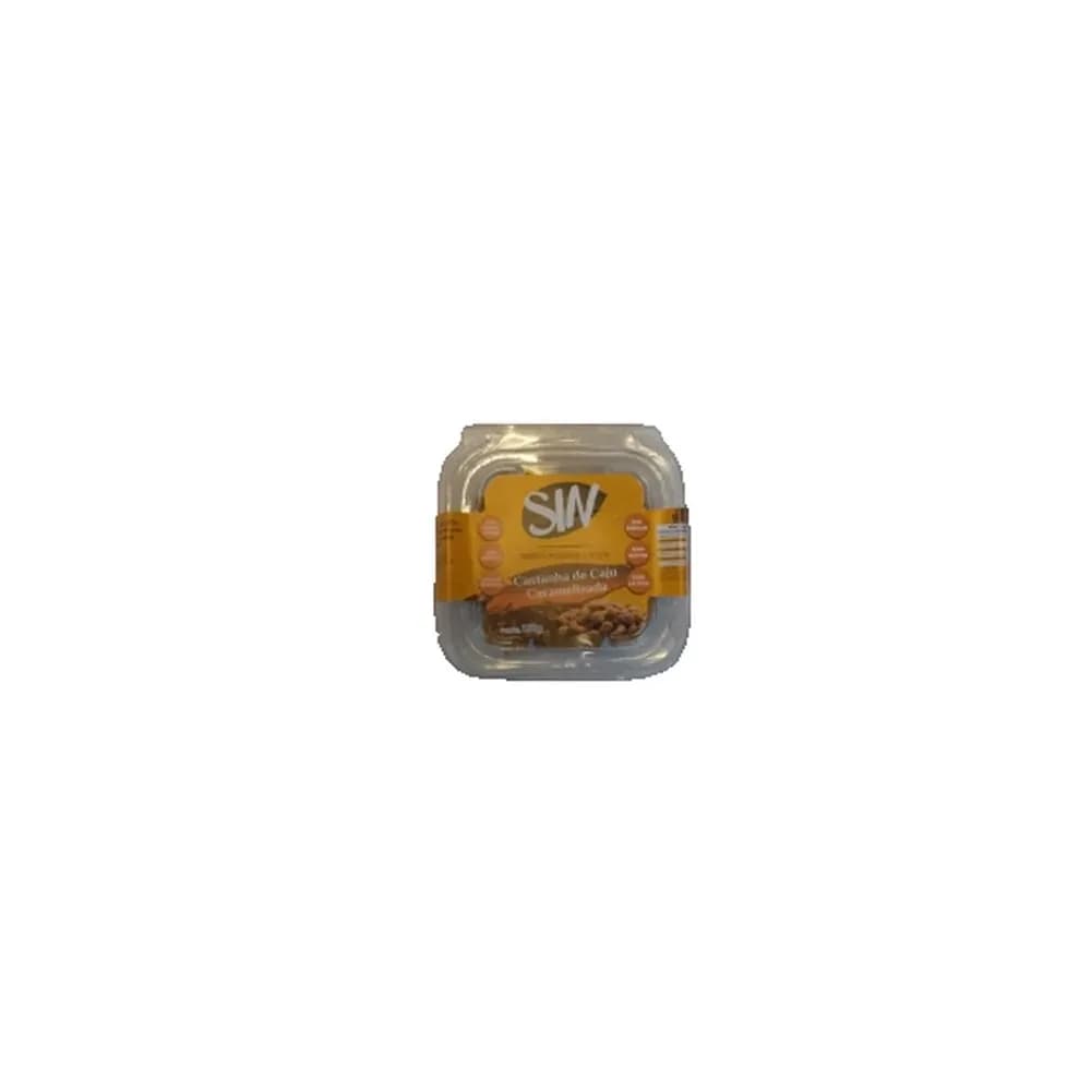 Castanha de caju 100g carameliza c/gergelin sin