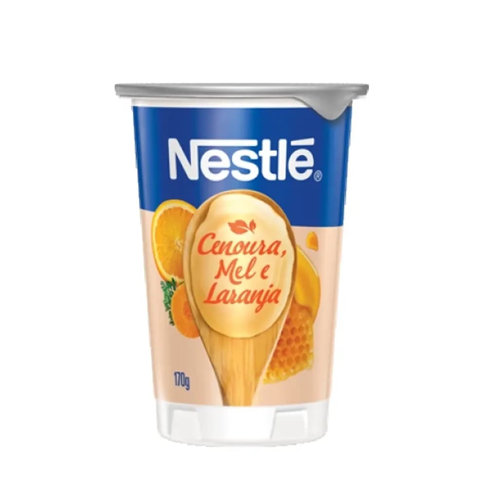 Iogurte nestle natural cenoura, laranja e mel 170g