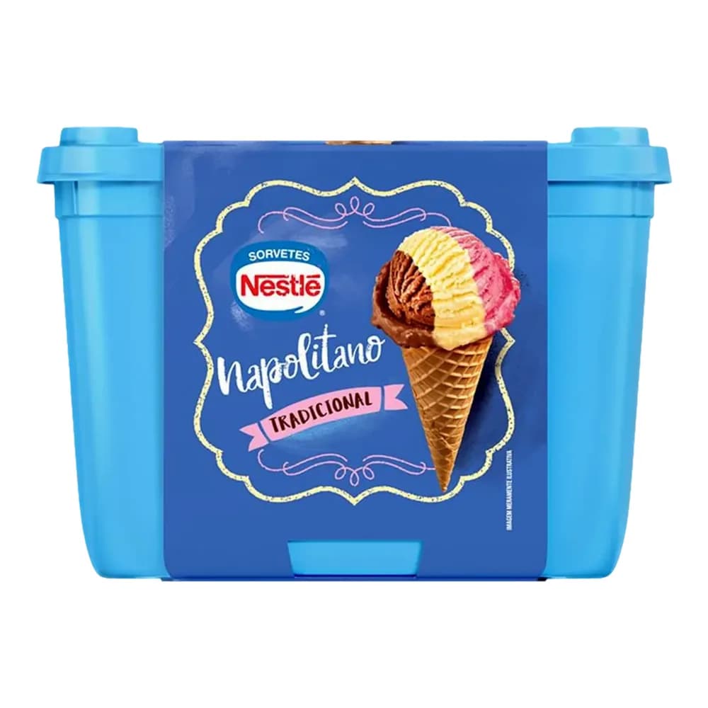 Sorvete napolitano tradicional nestle 1,5l