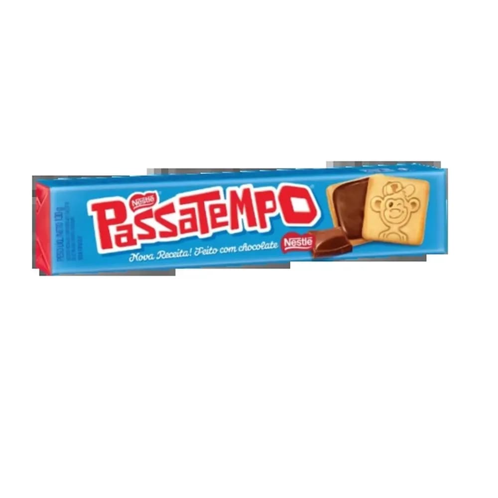 Biscoito recheado de chocolate passatempo 130g