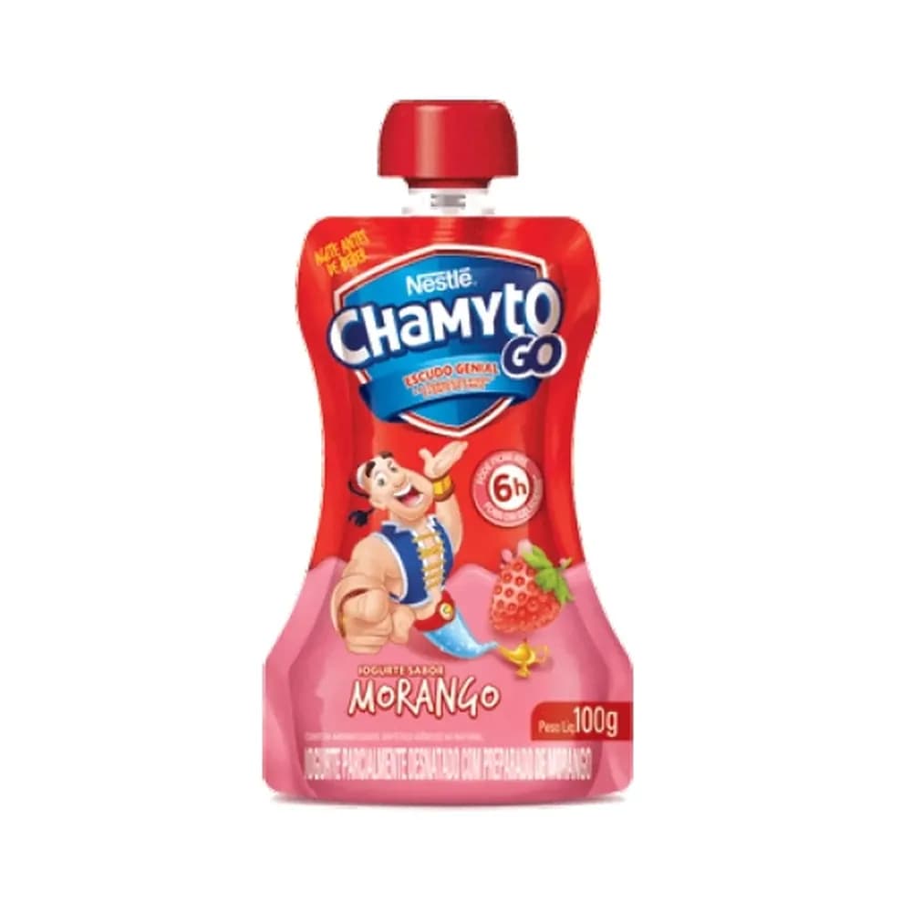 Iogurte de morango nestle chamyto 100g