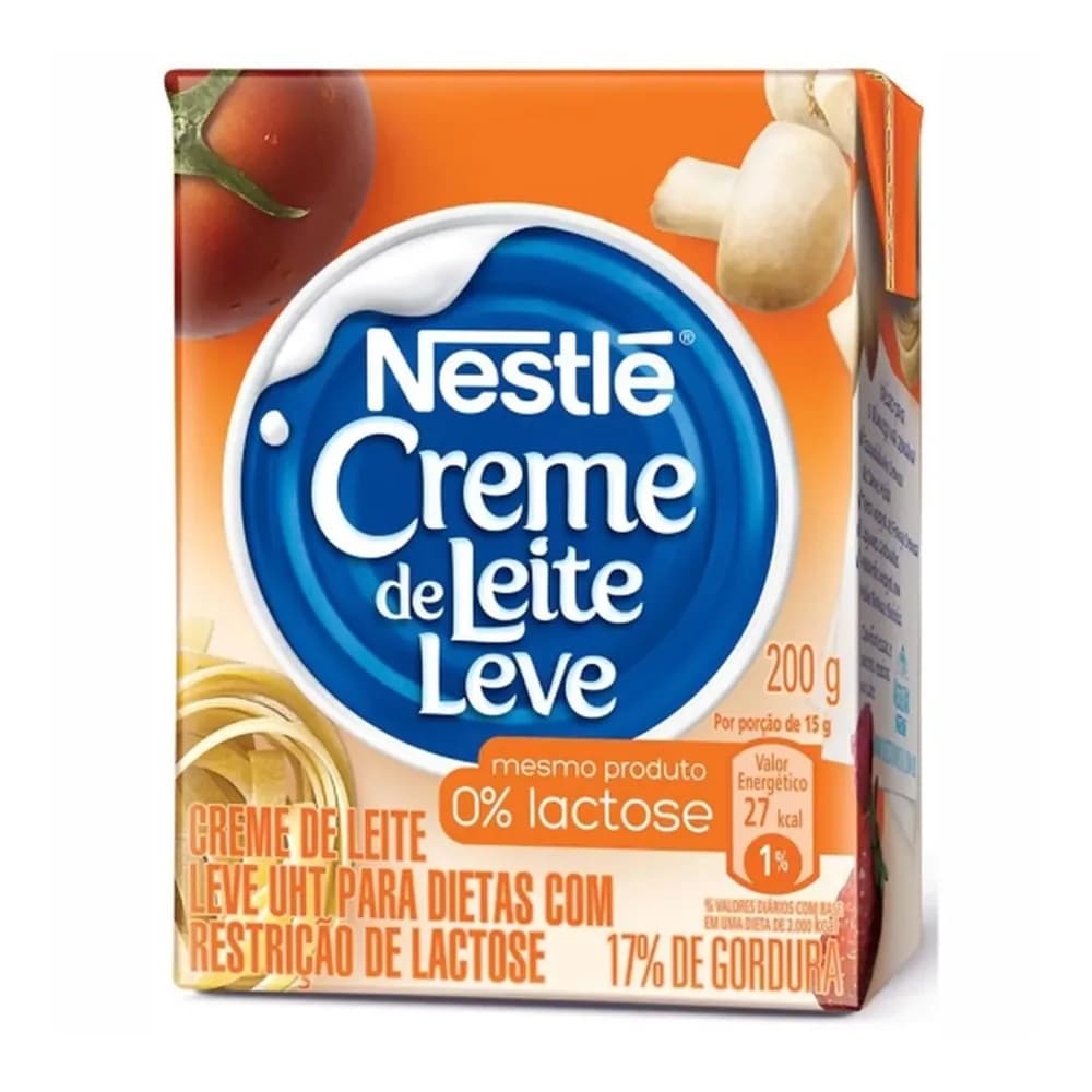 Creme de leite leve zero lactose nestle 200g