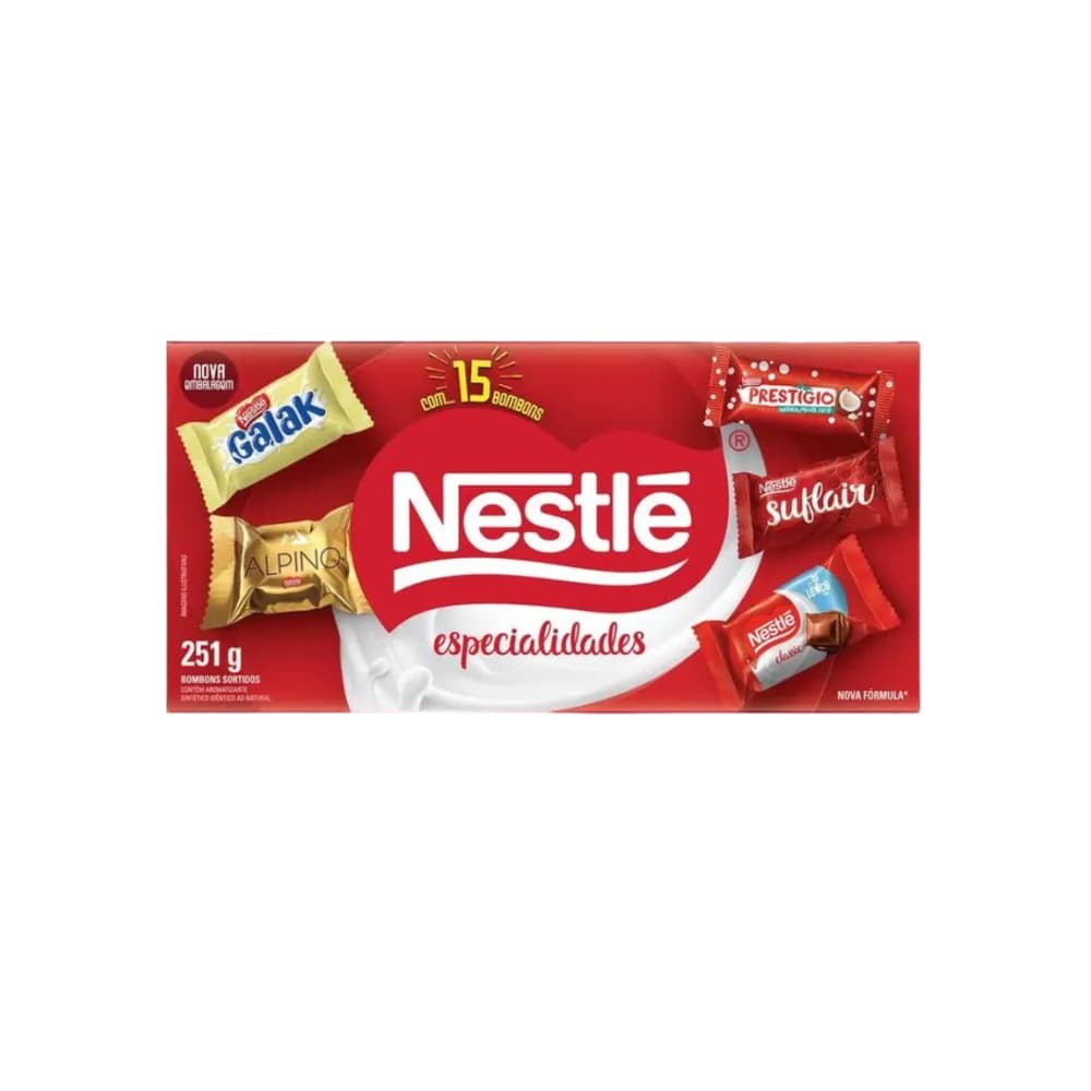 Bombom especialidades nestle 251 g