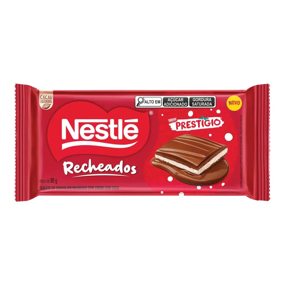 Chocolate nestlé recheado pretigio 90g