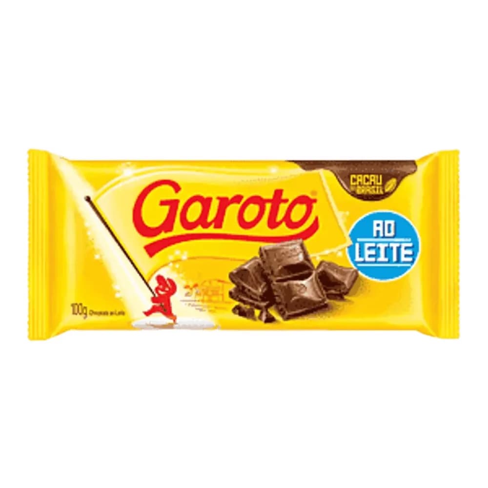 Chocolate meio amargo garoto 80g