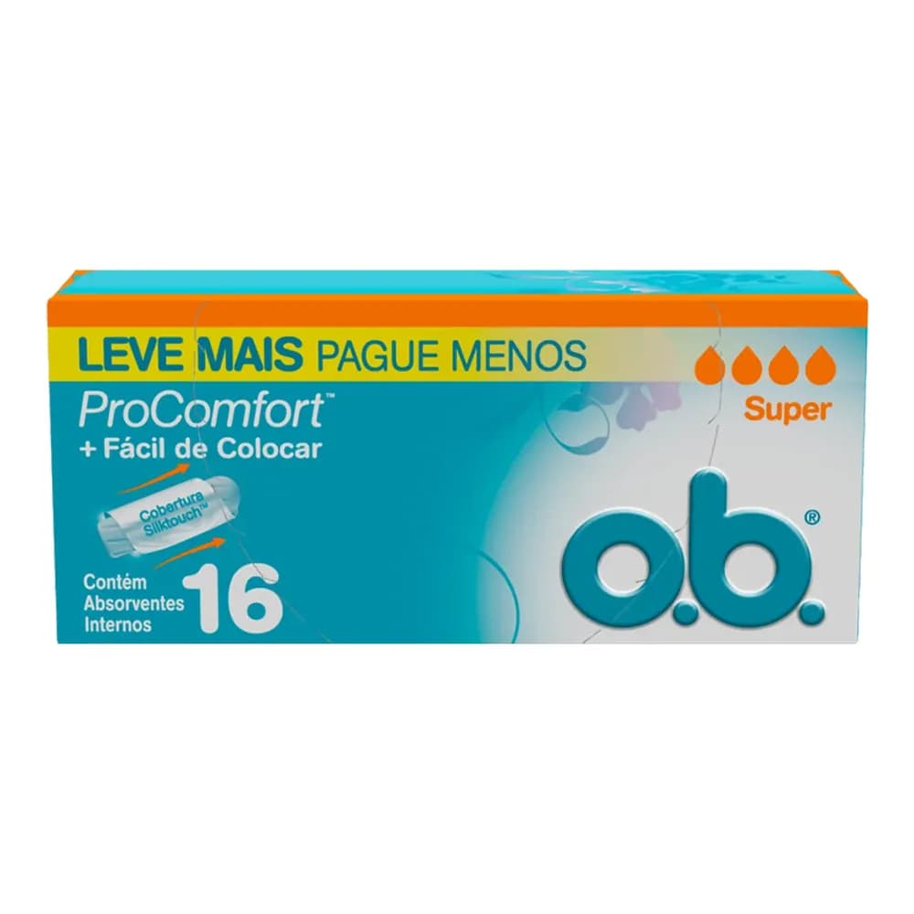 Absorvente interno sempre livre super o.b. 16un
