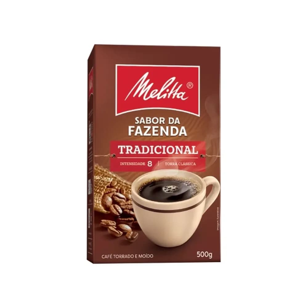 Cafe melitta sabor da fazenda vacuo 500g