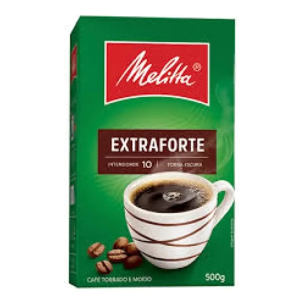 Cafe torrado e moido extraforte vacuo melitta 500g